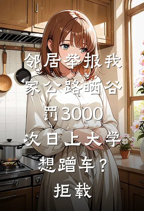 邻居举报我家公路晒谷罚3000，次日上大学想蹭车？拒载