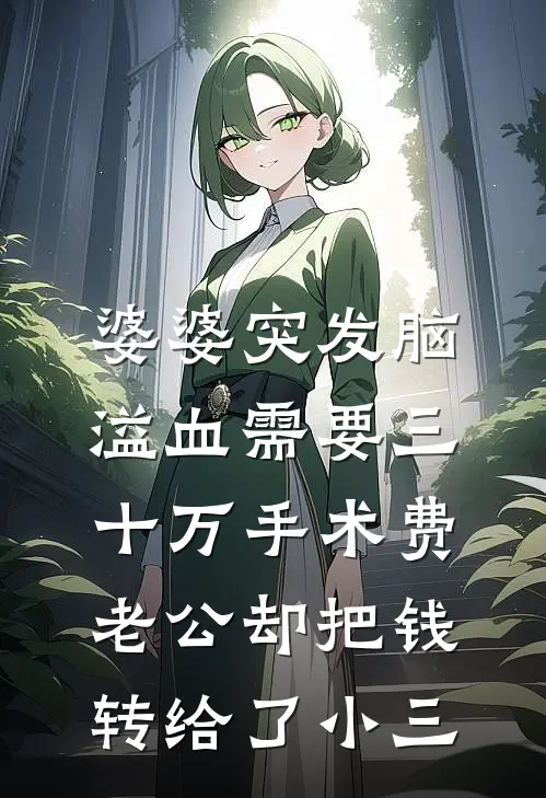 婆婆突发脑溢血需要三十万手术费，老公却把钱转给了小三