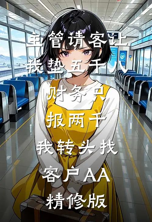 主管请客让我垫五千八，财务只报两千，我转头找客户AA精修版