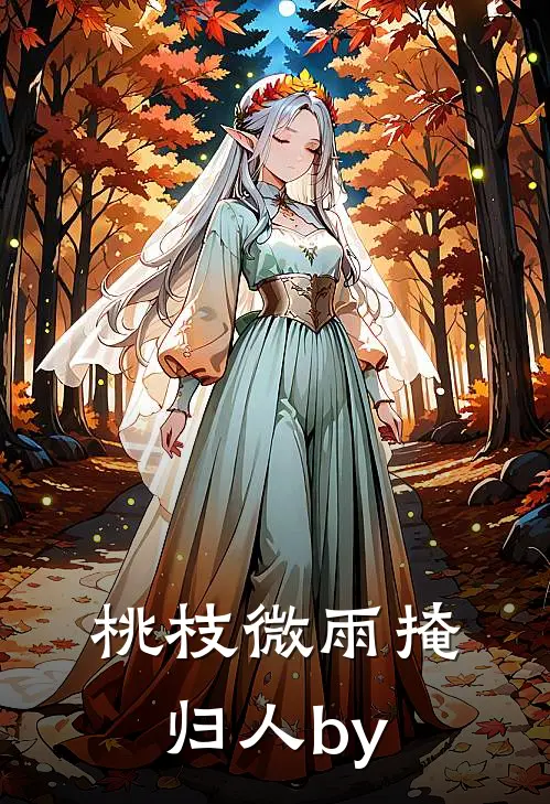 桃枝微雨掩归人by